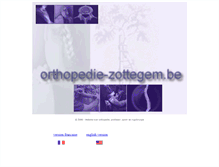 Tablet Screenshot of orthopedie-zottegem.be